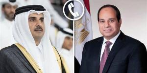 الرئيس السيسي وأمير قطر يؤكدان حرصهما على استمرار التواصل لوقف حرب غزة - الفجر سبورت