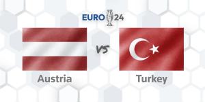 موعد مباراة تركيا والنمسا في دور الـ 16 بـ يورو 2024