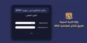 "استخراج الآن" رابط نتائج البكالوريا 2024 سوريا وmoed.gov.sy موقع وزارة التربية السورية