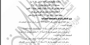 وزارة الإسكان تعتمد تخطيط قطعة أرض لإقامة نشاط سكني بمدينة 6 أكتوبر - بوابة المساء الاخباري