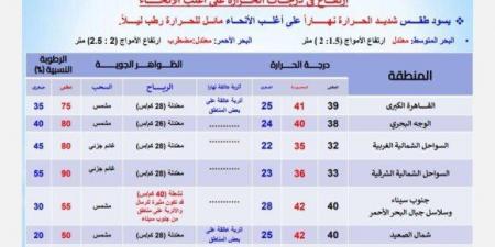 طقس الغد.. «الأرصاد» تحذر من أتربة عالقة ونشاط للرياح على هذه المناطق - بوابة المساء الاخباري