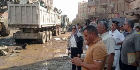 نائب محافظ القليوبية تقود حملة إزالة إشغالات في شارع الرشاح بشبرا - بوابة المساء الاخباري