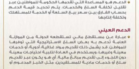 ما الفرق بين الدعم النقدي والعيني؟.. «الحوار الوطني» يوضح مفاهيم مهمة - بوابة المساء الاخباري