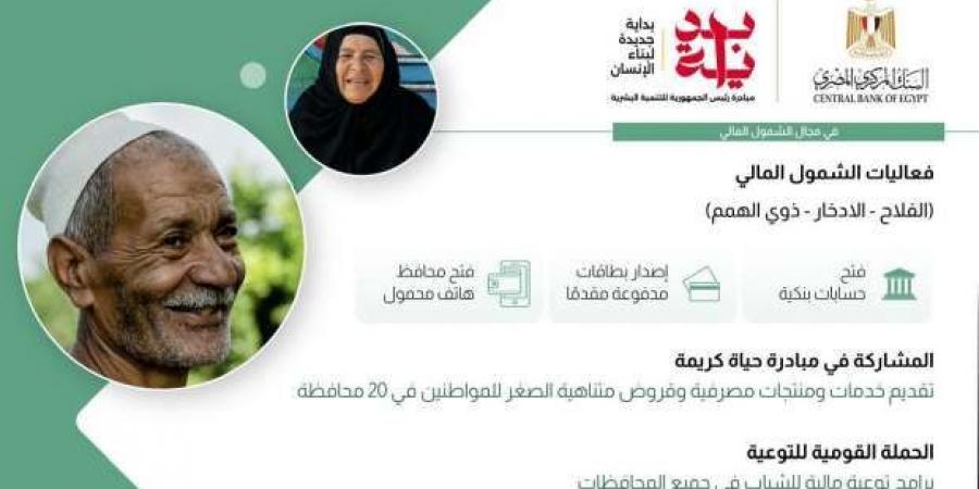 البنك المركزي المصري يشارك في مبادرة «بداية جديدة لبناء الإنسان» - بوابة المساء الاخباري